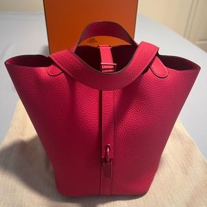 Hermes Picotin 18 Monochrome Rose Mexico